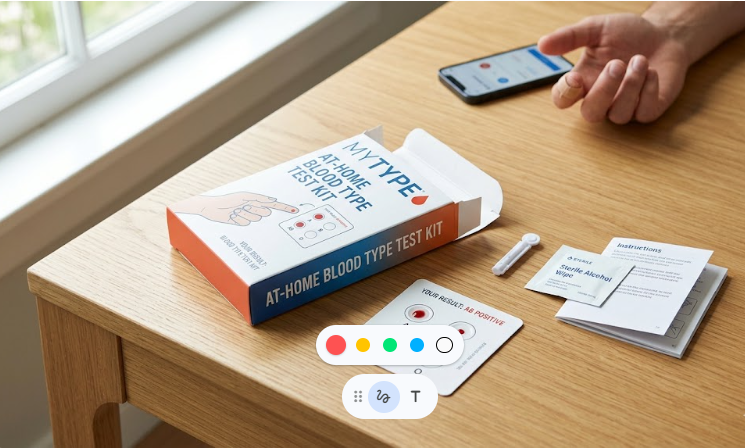 At-Home Blood Type Test Kit
